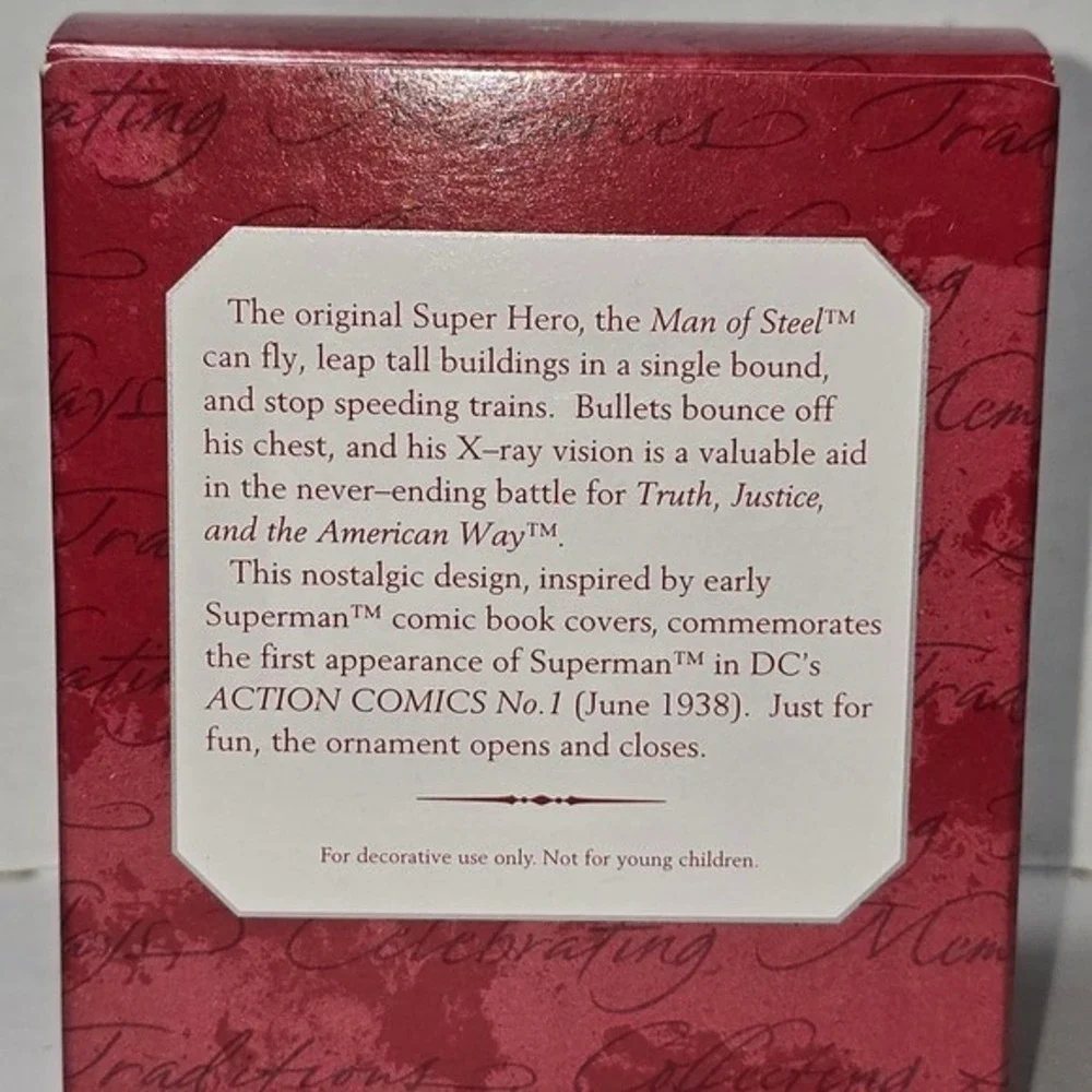 Hallmark Keepsake Superman Lunchbox Ornament Commemorative Man of Steel‎ NIB